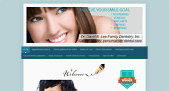 Desktop Screenshot of drdavidleedental.com